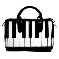 Сумка бочонок Barrel Клавиши 28x18x17 см (SB_MUS002_BL)
