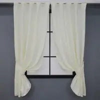 Комплект (2шт. 1,3х1,7м.) коротких штор, лен мрамор коллекция "Pavliani". Цвет кремовый. Код 1172ш 35-0068