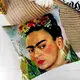 Подушка диванная с бархата Фрида Кало 45x45 см (45BP_FLORA006)