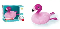 Игрушка для ванной фламинго, плавает,работает от батарей