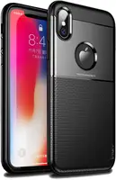 Чехол-накладка Ipaky Shield Series/Elegant Grid Design TPU Hybrid Case Apple iPhone XS Black