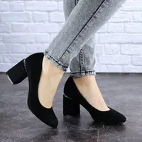 Туфлі жіночі на низьких підборах Fashion Isabelle 1713 36 розмір 23 см Чорний