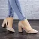 Туфли женские на каблуке Fashion Shiro 2064 40 размер 25,5 см Пудра