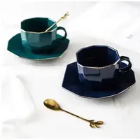 Чашка с блюдцем Stenson Golden line TD-00486 180 мл