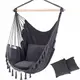 Подвесное кресло, бразильский гамак Hanert BOHO Black