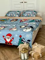Постільна білизна євро Dushka Home Сатин Плюш 21361 200х220 см
