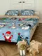 Постельное белье евро Dushka Home Сатин Плюш 21361 200х220 см