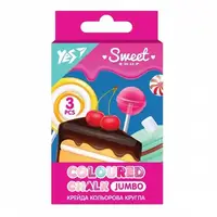 Мел цветной круглый Yes Sweet Cream 400459 3 цвета