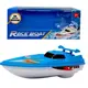 Катер, плавающий по воде, на батарейках, в коробке (ГОЛУБОЙ)