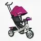 Детский велосипед 3-х колесный Best Trike, колесо пена, музыкальная фара, USB, Bluetooth. Purple (150262)