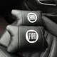 Набор подушек Fiat из натуральной кожи + вышивка логотипа и кожаный брелок в подарок