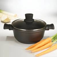 Кастрюля со стеклянной крышкой Tiross TS1292 28 см 5.9 л