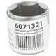 Насадка шестигранная короткая 1/2" 32мм CrV mid SIGMA (6071321)