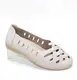 Женские летние бежевые туфли балетки с переплетением беж