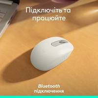 Мышь компьютерная безпроводная Logitech M196 Bluetooth White L910-007460 белая