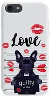 Чехол-накладка TOTO Pure TPU 2mm Print Case Apple iPhone 7/8/SE 2020 #39 Dog Kiss White