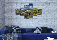 Модульні картини для кухні ПВХ тканини, 100x160 см, (35x25-2/45х25-2/90x25-2)