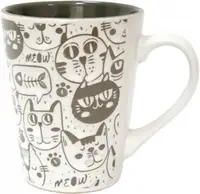 Кружка Milika Cat Gray M0420-H111-A 320 мл серая