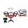 Барабан детский 5288 Drum. Music World 5 барабанов, тарелка, палочки, стульчик Красный