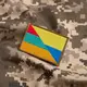Набор шевронов 2 шт на липучке флаг Украина и Литовской Республики, Литва 5х8 см вышитый патч нашивка