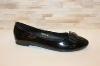 Балетки женские черные лаковые Т1362 36