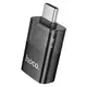 Переходник HOCO C male to USB female OTG transparent adapter UA36B |480Mbps, 3A|