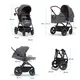 Универсальная коляска 3 в 1 Kinderkraft B-Tour Ash Gray KSBTOU00DGR3000