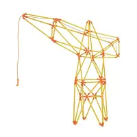 Контурный конструктор Hape Flexistix Кран 94 детали бамбуковый (E5562)