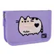 Пенал твердый одинарный с двумя клапанами YES HP-04 Pusheen Shiny 533628 4х13х21 см