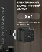 Электронный дверной замок NaviCat Q3 с поддержкой приложения TUYA Black