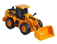 Экскаватор на радиоуправлении MX Toys, аккумулятор 3.7 V, пульт 40 GHz, подсветка, подвижные элементы, проволока для подзарядки. Yellow (152179)