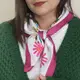 Платок шелковый Армани с принтом Різдвяні зірки 68х68 см