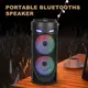 Портативная колонка Sing-e ZQS4239 с микрофоном и светомузыкой • Bluetooth колонка для музыки, караоке, дома и отдыха