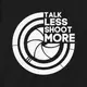 Экосумка "Talk less, shoot more", Черный, английский
