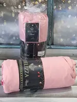 Pembe 160х200см. Фланель. Простынь на резинке с наволочками. Белизза