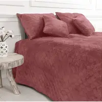 Покрывало евро ТЕП Velour Ромб круглый 4-00517-22726 220х240 см фиолетовое