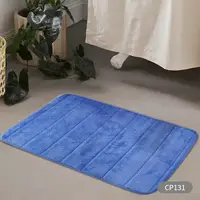 Коврики для ванной комнаты микровелюр полоска Homytex 2 пр. Blue