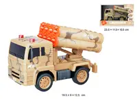 Фрикционная военная машинка с ракетной установкой