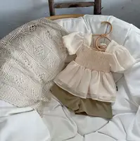 Костюм на літо для дівчинки блузка і шорти 10475, розмір 100