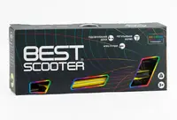 Самокат двоколісний Best Scooter, колеса PU, передні колеса 145 мм, диски коліс, дека, вилка зі світлом. Yellow (150271)