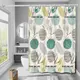 Шторка для ванны из полиэстера водонепроницаемая Bathlux 180x180 см с кольцами, занавеска для ванной комнаты