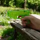Водный пистолет прозрачный, 15 см (желтый)