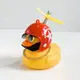 Автомобильная утка с шлемом и креплением Funny Ducks Red White 2 9990