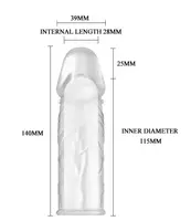 Насадка-презерватив "Penis Sleeve" BI-010045E Cristal