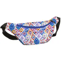 Сумка на пояс бананка Bumbag Разноцветный орнамент 27x16 см (BB_21M022_SI)