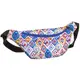 Сумка на пояс бананка Bumbag Разноцветный орнамент 27x16 см (BB_21M022_SI)
