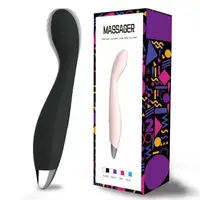 Вагинальный вибратор для точки G "Flamingo", чёрный, 10 режимов вибрации