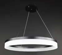Люстра світлодіодна підвісна LED світильник для квартири на стелю лед 27848 Чорний 30-110х60х60 см.
