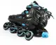 Роликовые коньки Best Roller 80-115 M колеса PU светятся. Black and Blue (размер 34-38) (186955)