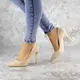 Туфли женские на каблуке Fashion Devin 2248 39 размер 25 см Бежевый